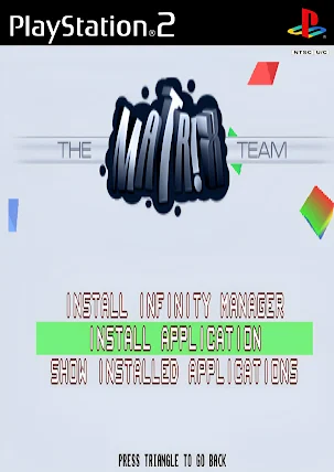 INSTALL INFINITY MANAGER ISO PS2