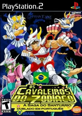 Cavaleiros dos Zodiaco a Saga do Santu&aacute;rio Dublado PT-BR ISO PS2