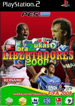 PES 2008 BraZukas Libertadores 2008 ISO PS2