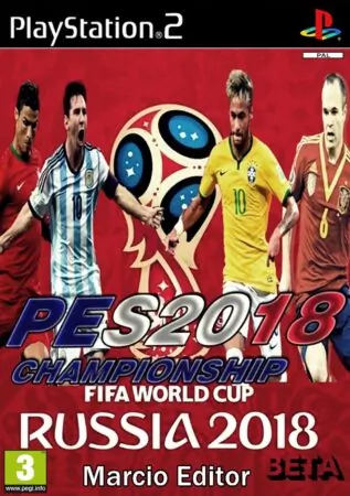 PES 2018 World Cup (Junho) 2018 ISO PS2