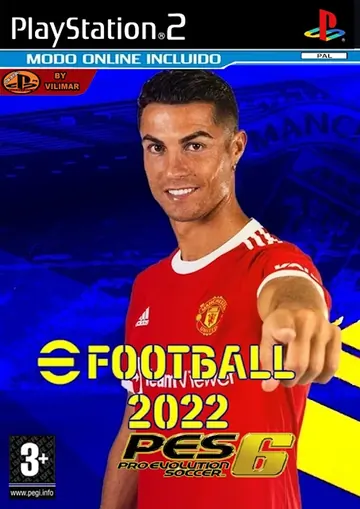 PES 6 E-FOOTBALL 2022 MODO ONLINE BY VILIMAR ISO PS2